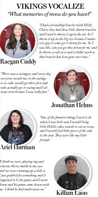 Senior Issue Vikings Vocalize - What memories from recess do you have?