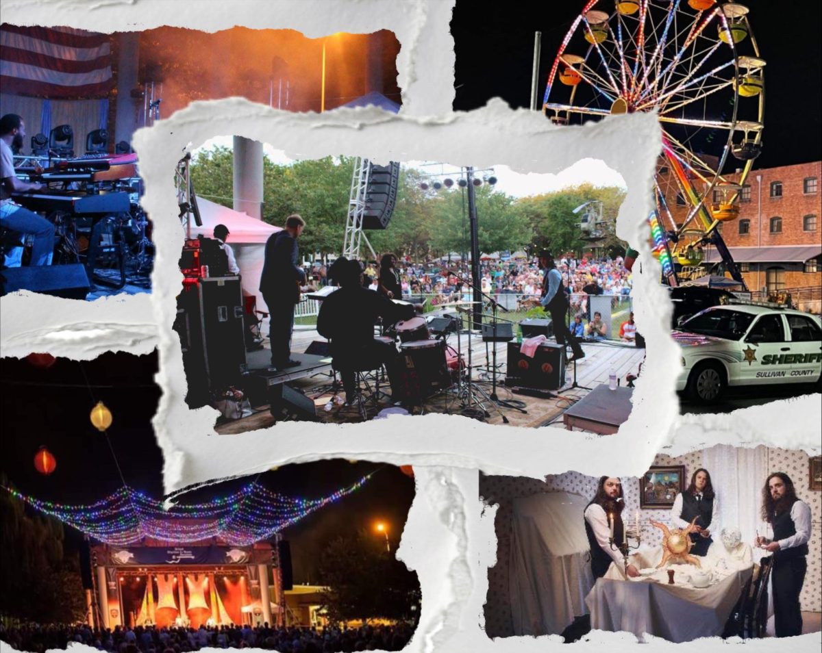 Various attractions and events from the previous Rhythm and Roots Reunions.