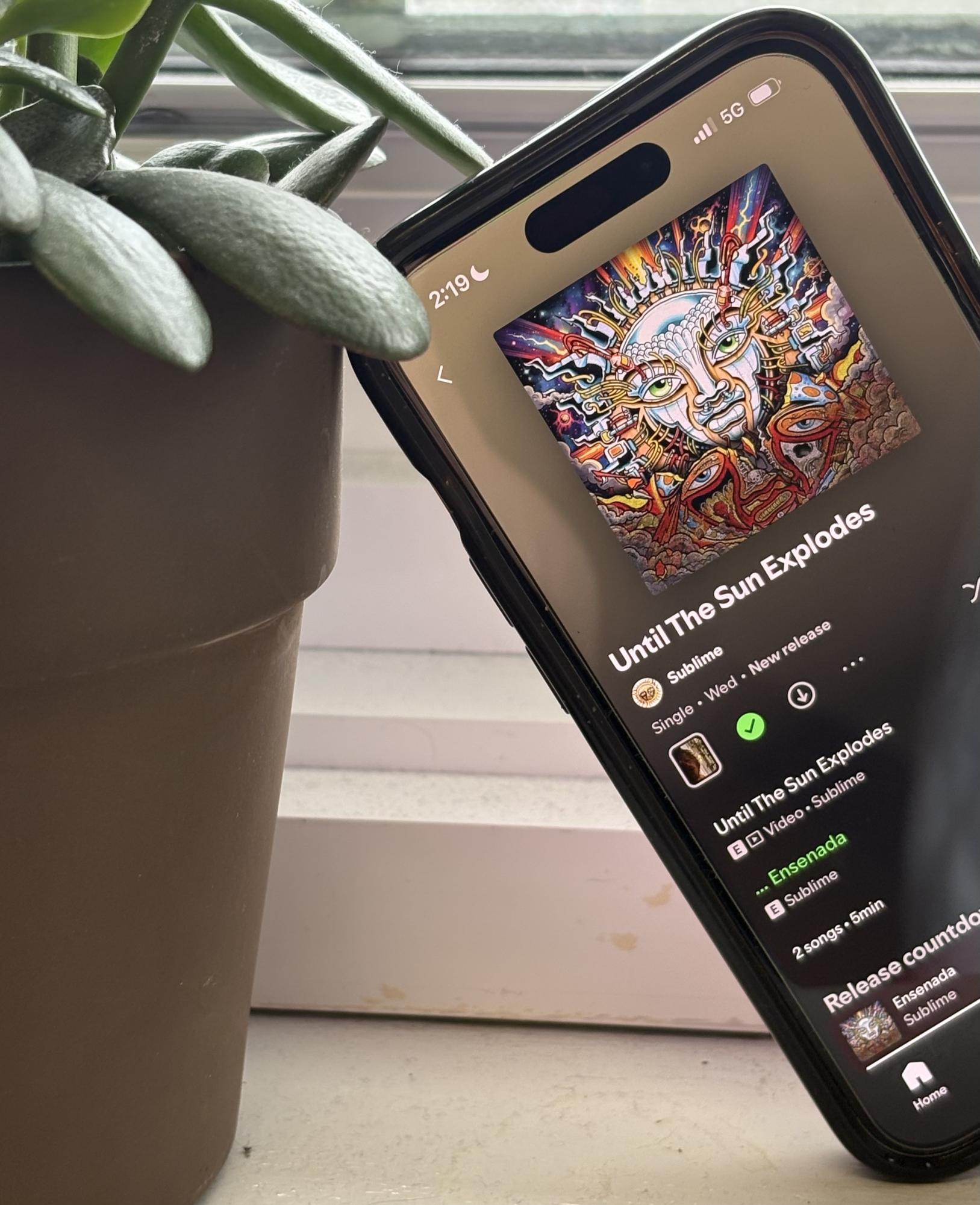 Sublime's 2026 album "Until The Sun Explodes" on Spotify